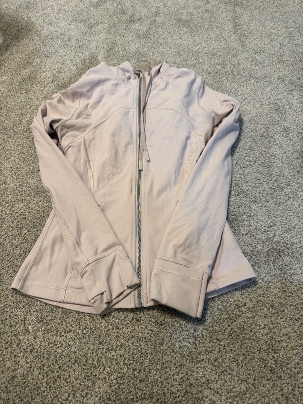 lululemon athletica Light Pink Full-Zip Hoodie pale pink
